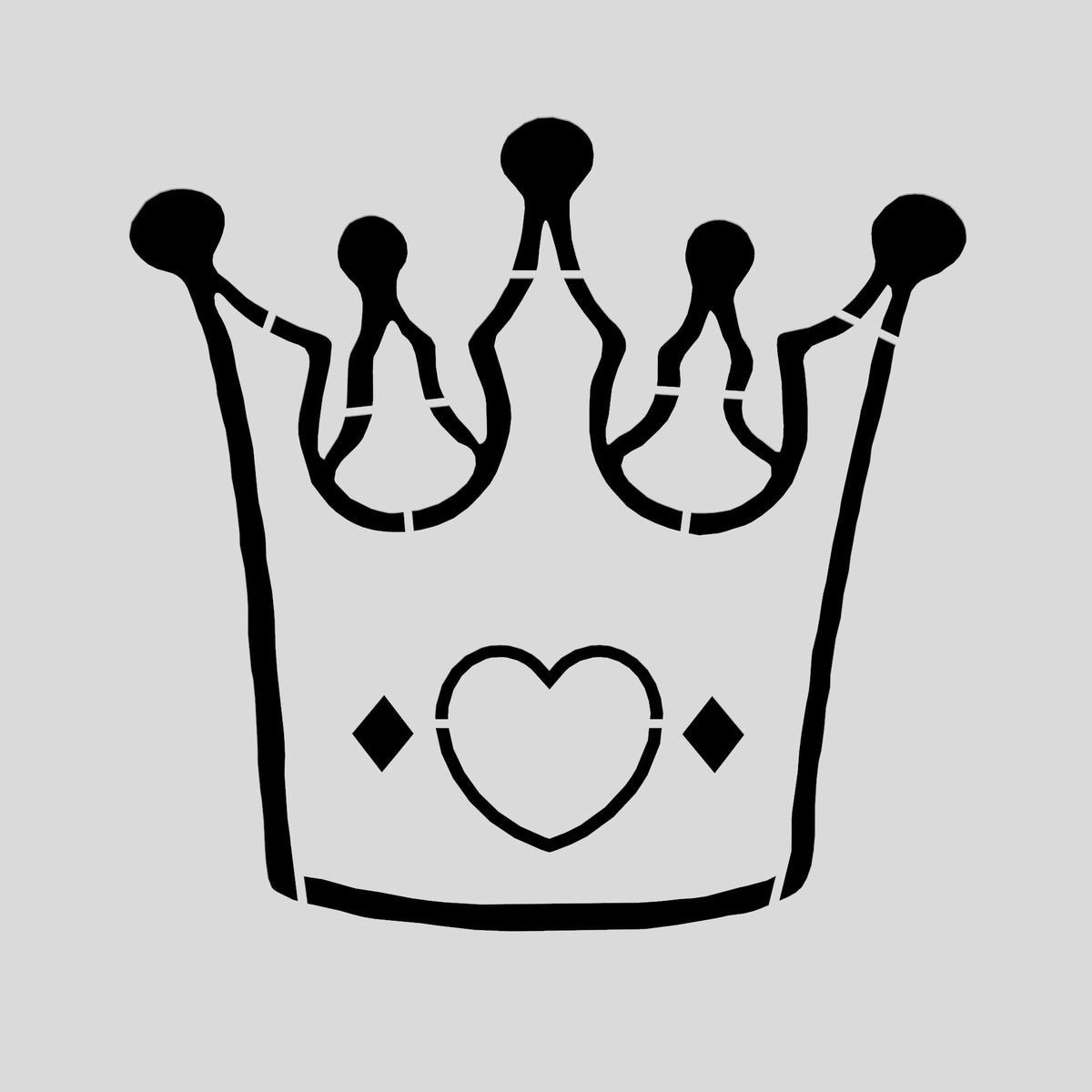 Prince Crown Cookie Cutter | Stamp | Stencil #1