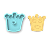 Prince Crown Cookie Cutter | Stamp | Stencil #1