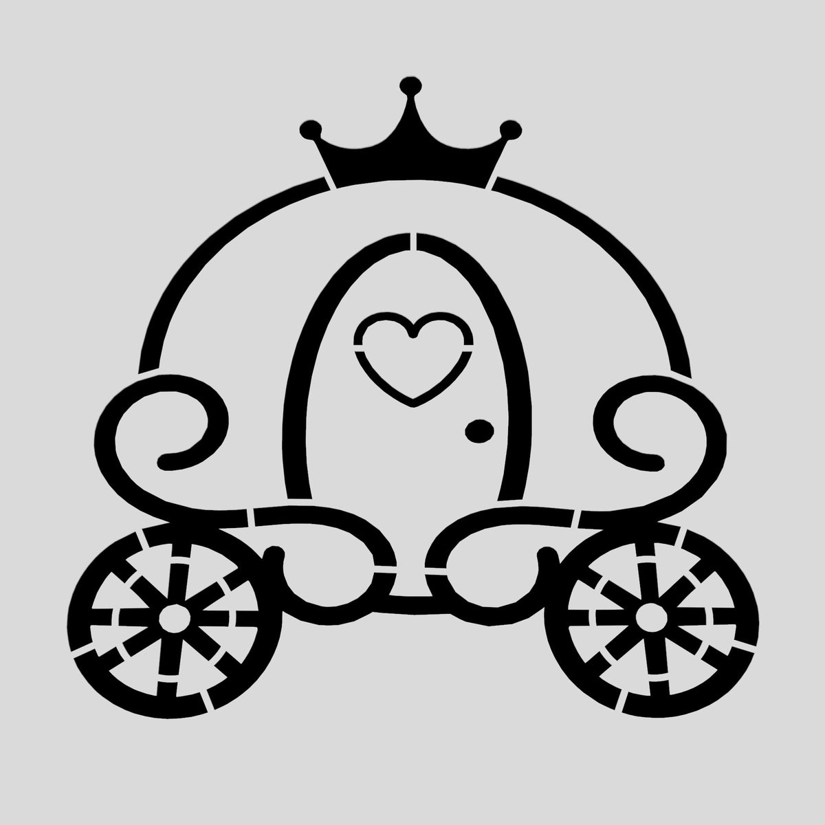 Princess Carriage Cookie Cutter | Stamp | Stencil #1