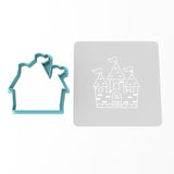 Princess Castle Cookie Cutter | Stamp | Stencil #1