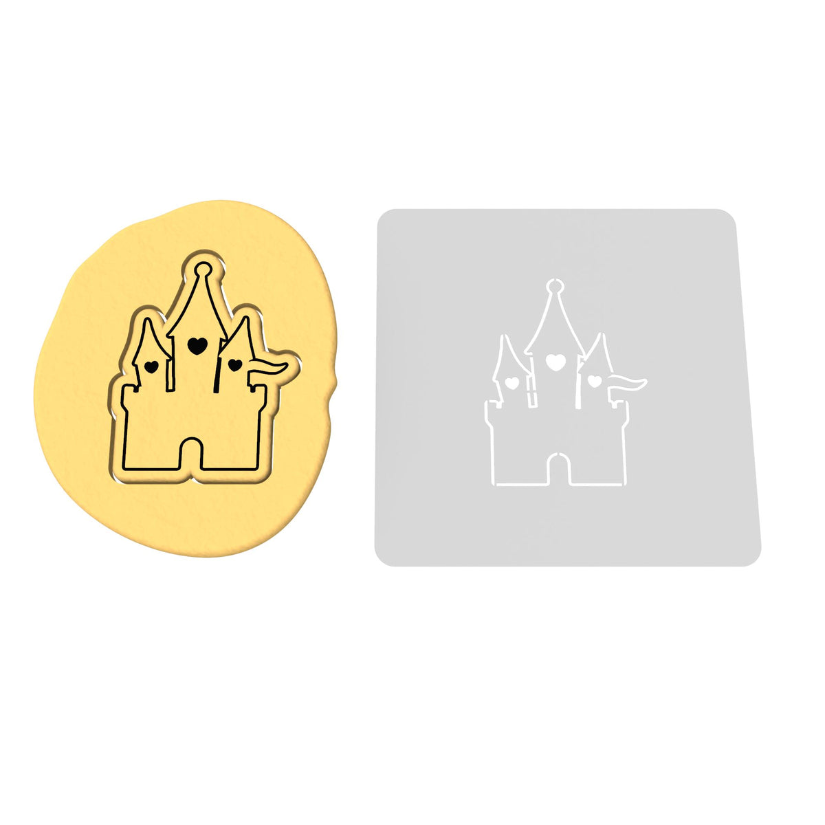 Princess Castle Cookie Cutter | Stamp | Stencil #2