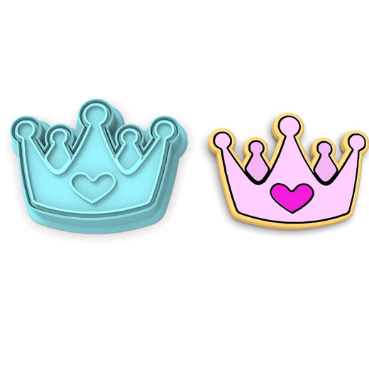 Princess Tiara Cookie Cutter | Stamp | Stencil #1