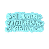 Prone to Shenanigans Cookie Cutter | Stamp | Stencil #1 Wedding / Baby / V Day Cookie Cutter Lady MINI - 2 Inches (5cm) Stamp ONLY 