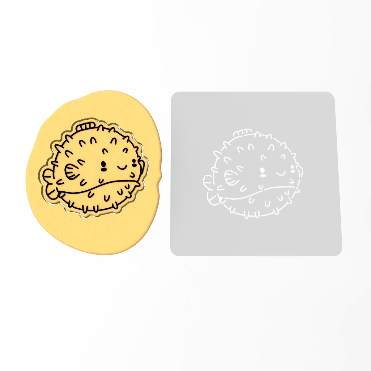 Pufferfish Cookie Cutter | Stamp | Stencil #1