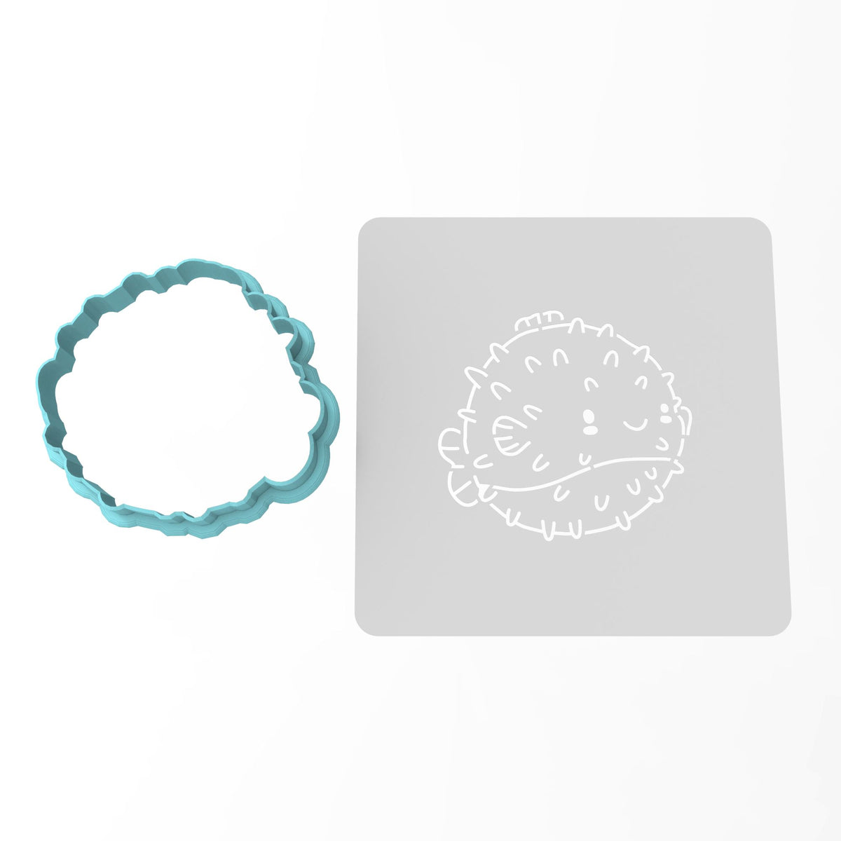 Pufferfish Cookie Cutter | Stamp | Stencil #1