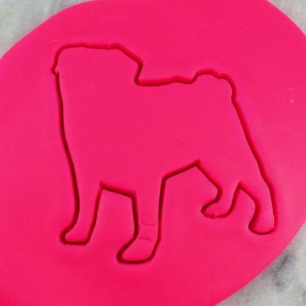 Pug Standing #1 Cookie Cutter Dogs & Cats Cookie Cutter Lady 