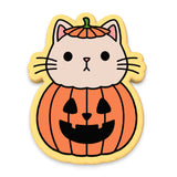 Pumpkin Cat Cookie Cutter | Stamp | Stencil #1 Halloween / Fall Cookie Cutter Lady 
