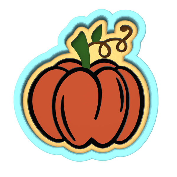 Pumpkin Cookie Cutter | Stamp | Stencil #1