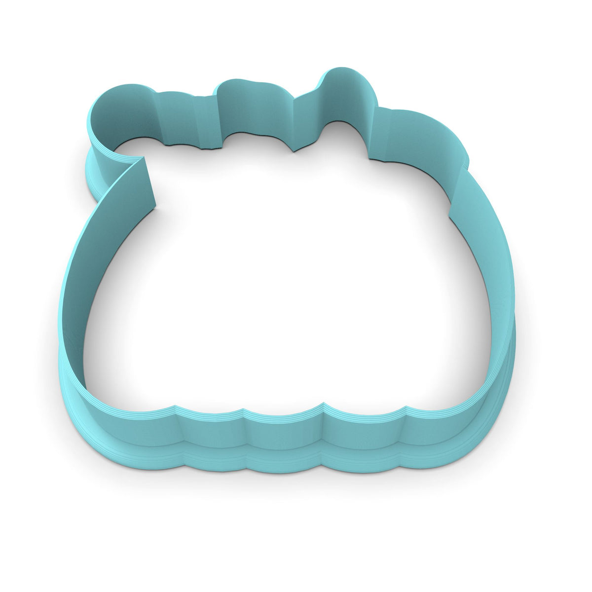Pumpkin Crazy Face Cookie Cutter | Stamp | Stencil #1