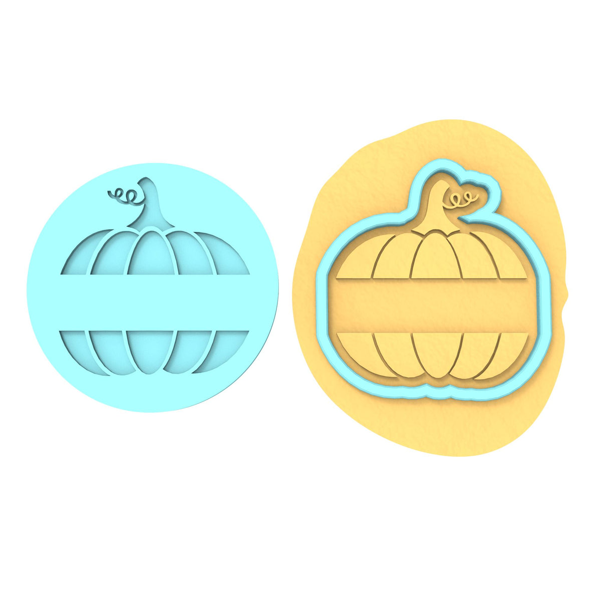 Pumpkin Custom Name | Cookie Cutter | Stencil #1