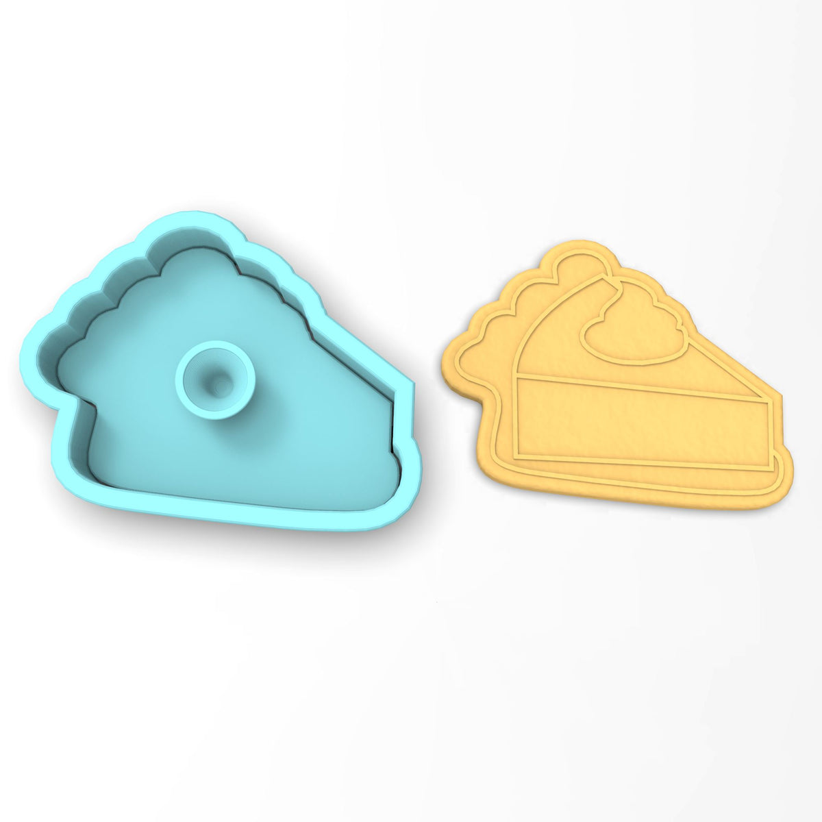 Pumpkin Pie Cookie Cutter | Stamp | Stencil #1 Halloween / Fall Cookie Cutter Lady 