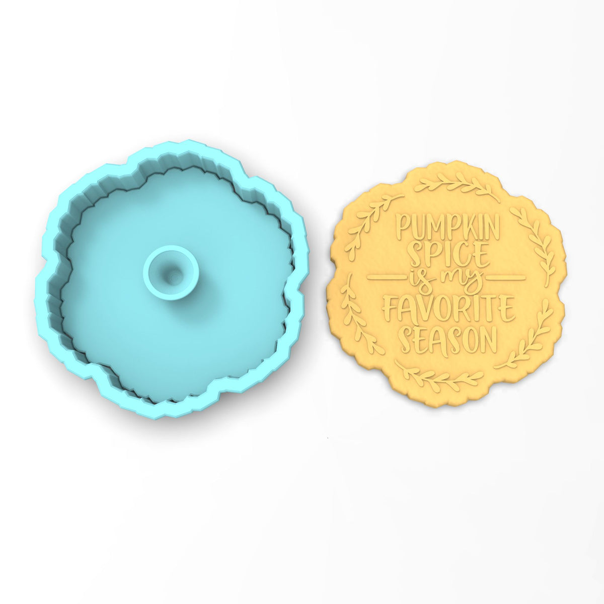 Pumpkin Spice Favorite Season Cookie Cutter | Stamp | Stencil #1 Halloween / Fall Cookie Cutter Lady 