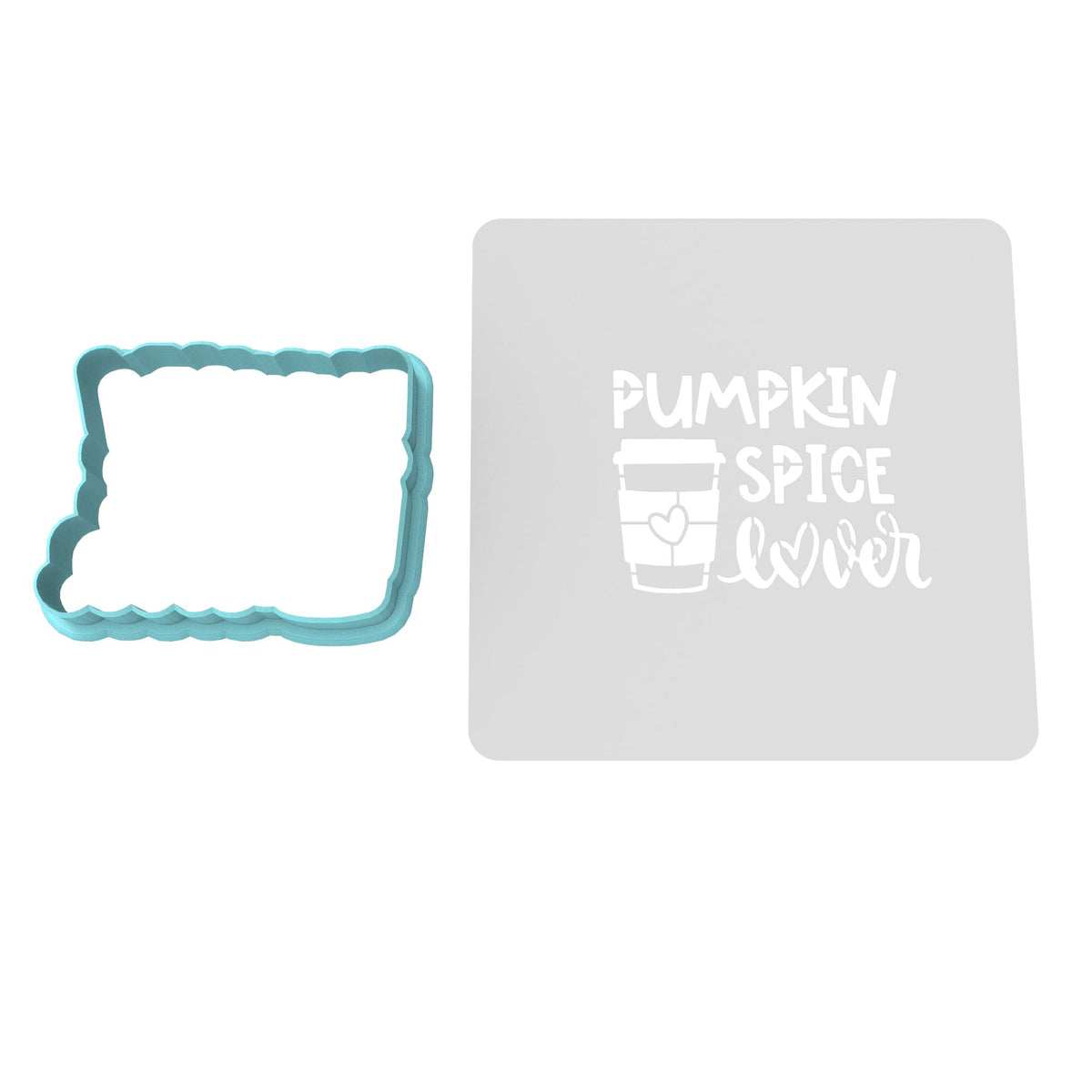 Pumpkin Spice Lover Cookie Cutter | Stamp | Stencil #1