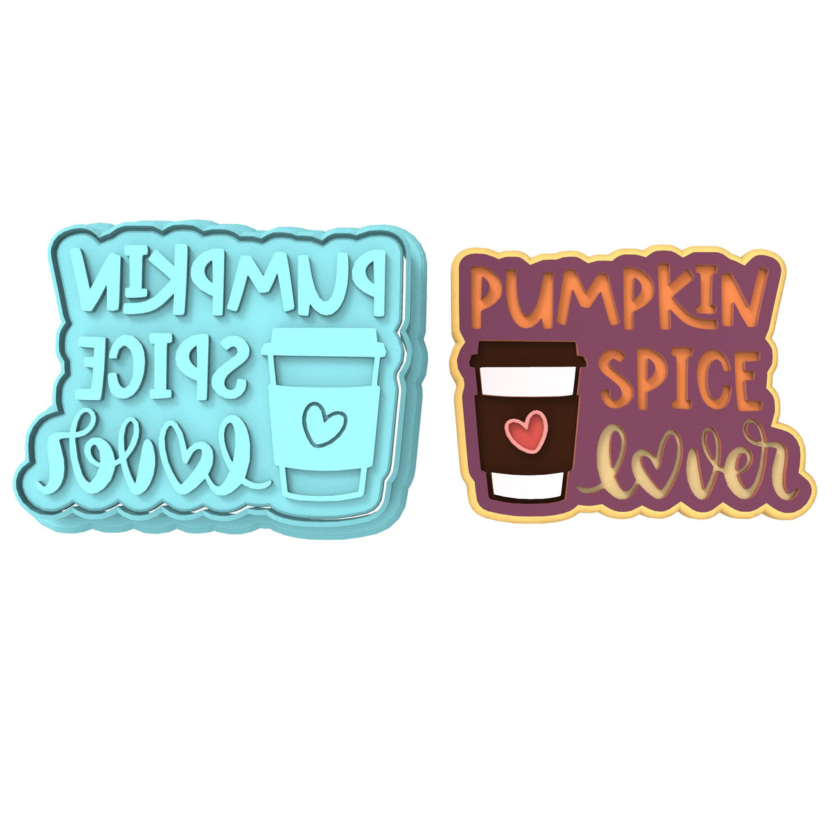 Pumpkin Spice Lover Cookie Cutter | Stamp | Stencil #1