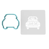 Pumpkin Truck Cookie Cutter | Stamp | Stencil #2