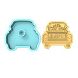 Pumpkin Truck Cookie Cutter | Stamp | Stencil #2