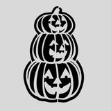 Pumpkins Stacked Cookie Cutter | Stamp | Stencil #1