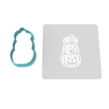 Pumpkins Stacked Cookie Cutter | Stamp | Stencil #1