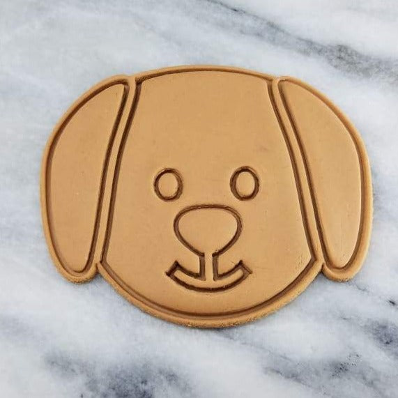 Puppy Dog Face Cookie Cutter  Stamp & Outline #2
