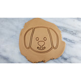 Puppy Dog Face Cookie Cutter  Stamp & Outline #2