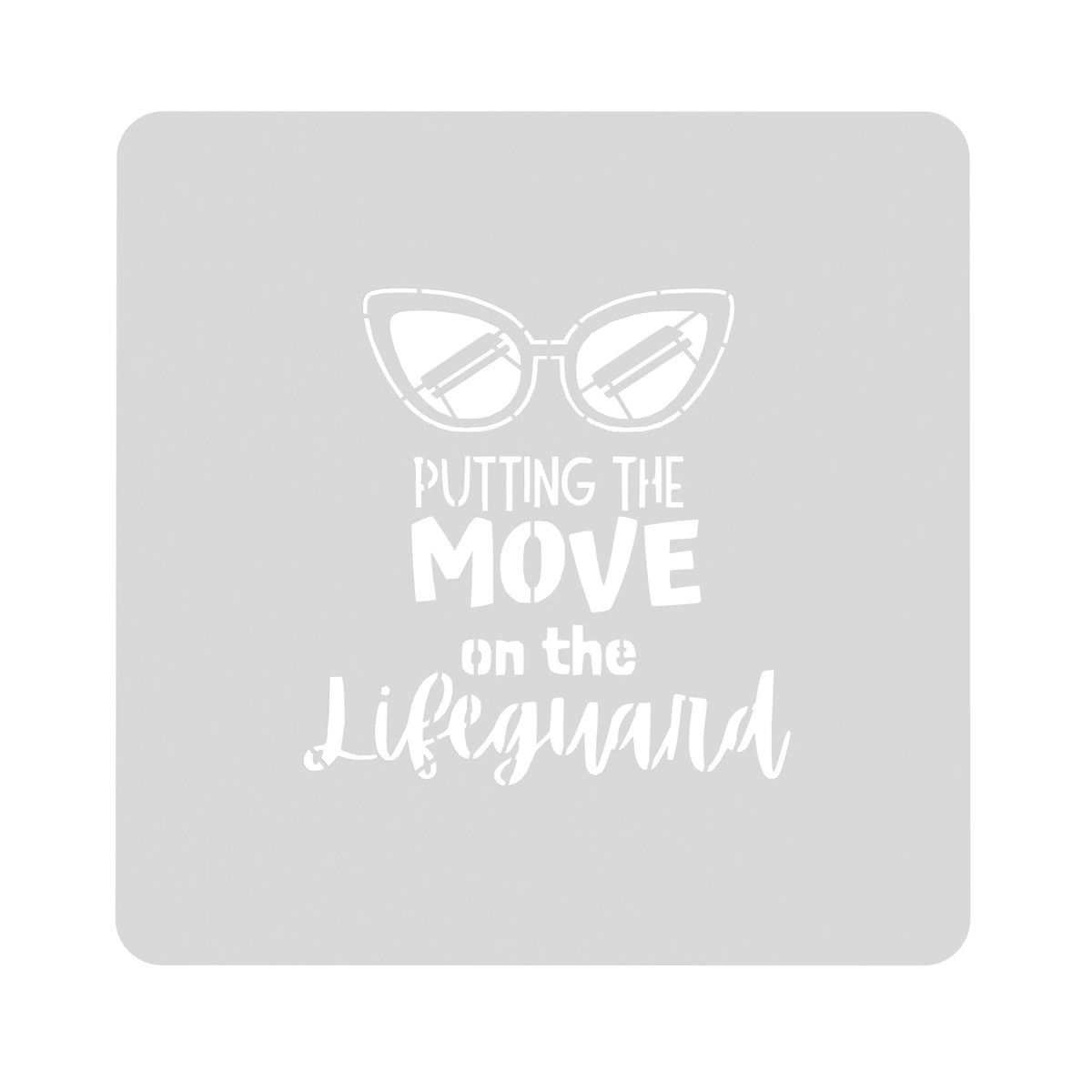 Putting the Move on the Lifeguard Cookie Cutter | Stamp | Stencil #1 4th of july Cookie Cutter Lady MINI - 2 Inches (5cm) Stencil ONLY 