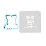 Putting the Move on the Lifeguard Cookie Cutter | Stamp | Stencil #1 4th of july Cookie Cutter Lady MINI - 2 Inches (5cm) **BUNDLE** Cutter + Stencil 