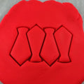 Quadruple Tie Cookie Cutter (NO WASTE) - Mom / Dad / Bday / Party