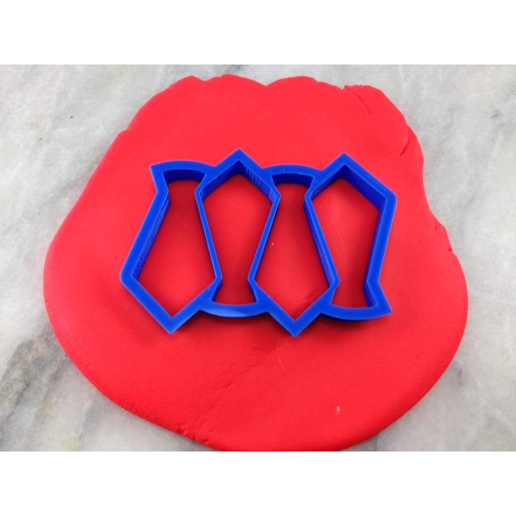 Quadruple Tie Cookie Cutter (NO WASTE) - Mom / Dad / Bday / Party