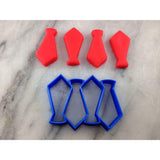 Quadruple Tie Cookie Cutter (NO WASTE) - Mom / Dad / Bday / Party