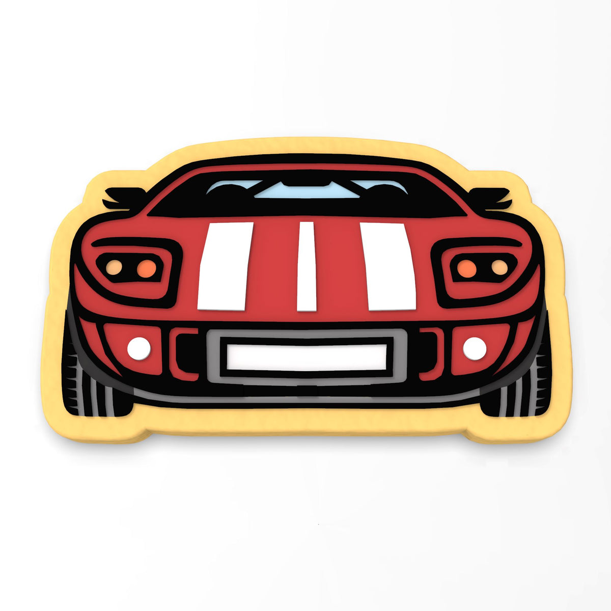Race Car Cookie Cutter | Stamp | Stencil #2