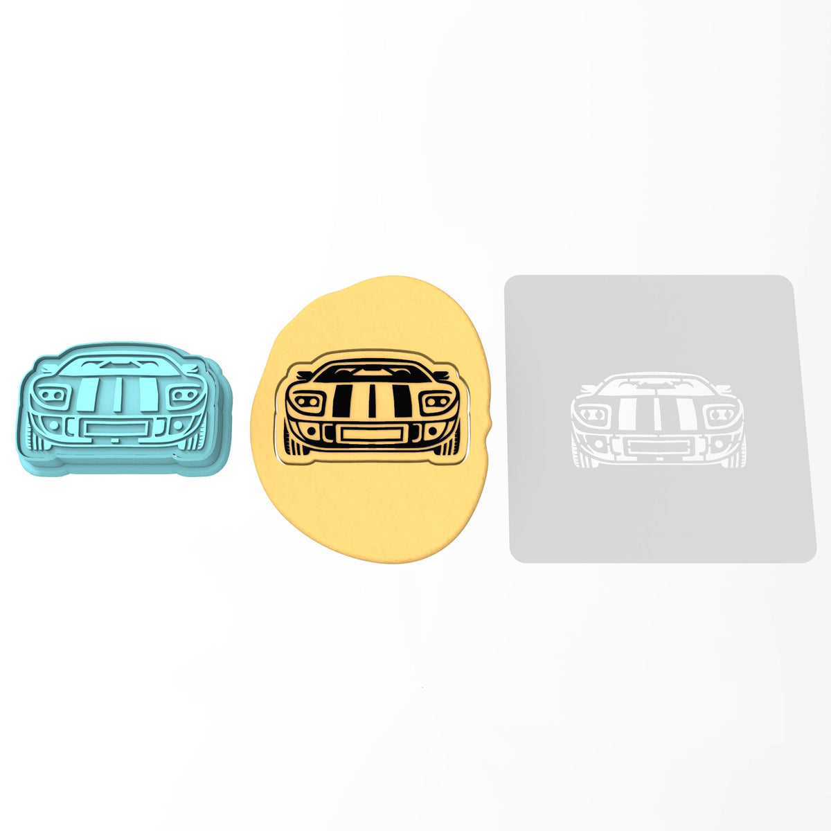 Race Car Cookie Cutter | Stamp | Stencil #2