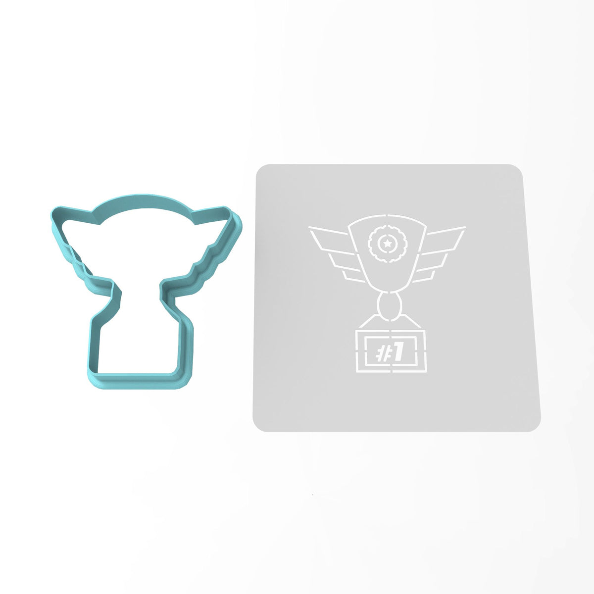 Racing Trophy Cookie Cutter | Stamp | Stencil #1