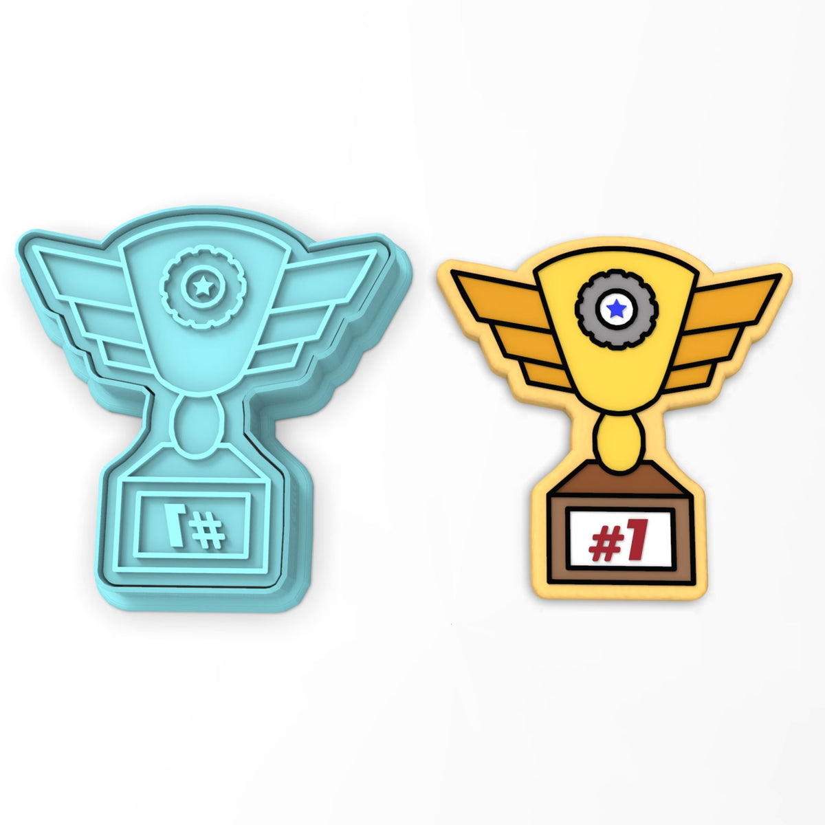 Racing Trophy Cookie Cutter | Stamp | Stencil #1