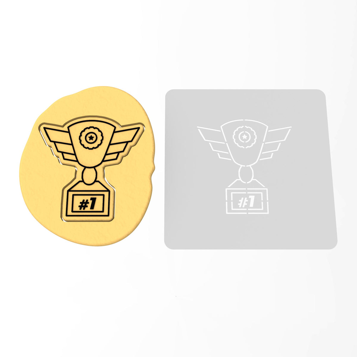 Racing Trophy Cookie Cutter | Stamp | Stencil #1