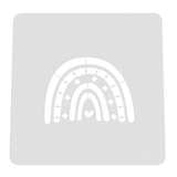 Rainbow Boho Cookie Cutter | Stamp | Stencil #2 Cookie Cutter Lady MINI - 2 Inches (5cm) Stencil ONLY 