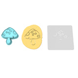 Rainbow Mushroom Cookie Cutter | Stamp | Stencil