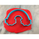 Rainbow Outline Cookie Cutter #1 - St Pats / July 4th
