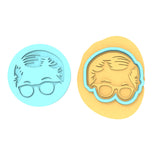 Ralphie Cookie Cutter | Stamp | Stencil #2 Xmas / Winter / NYE Cookie Cutter Lady MINI - 2 Inches (5cm) **BUNDLE** Cutter + Debosser 