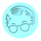 Ralphie Cookie Cutter | Stamp | Stencil #2 Xmas / Winter / NYE Cookie Cutter Lady MINI - 2 Inches (5cm) Debosser ONLY 