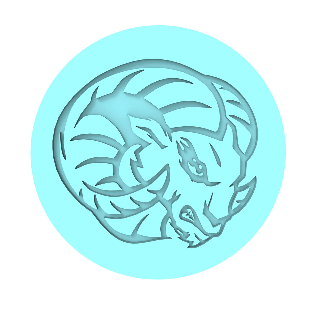 Ram Head Cookie Cutter | Stamp | Stencil #1 Animals & Dinosaurs Cookie Cutter Lady MINI - 2 Inches (5cm) Debosser ONLY 
