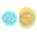 Ram Head Cookie Cutter | Stamp | Stencil #1 Animals & Dinosaurs Cookie Cutter Lady MINI - 2 Inches (5cm) **BUNDLE** Cutter + Debosser 