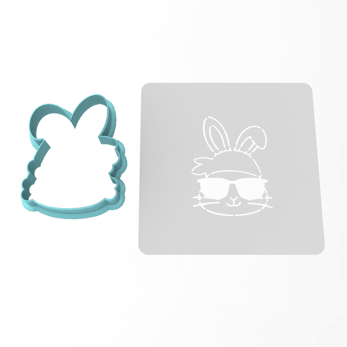 Rapper Rabbit Cookie Cutter | Stamp | Stencil #1