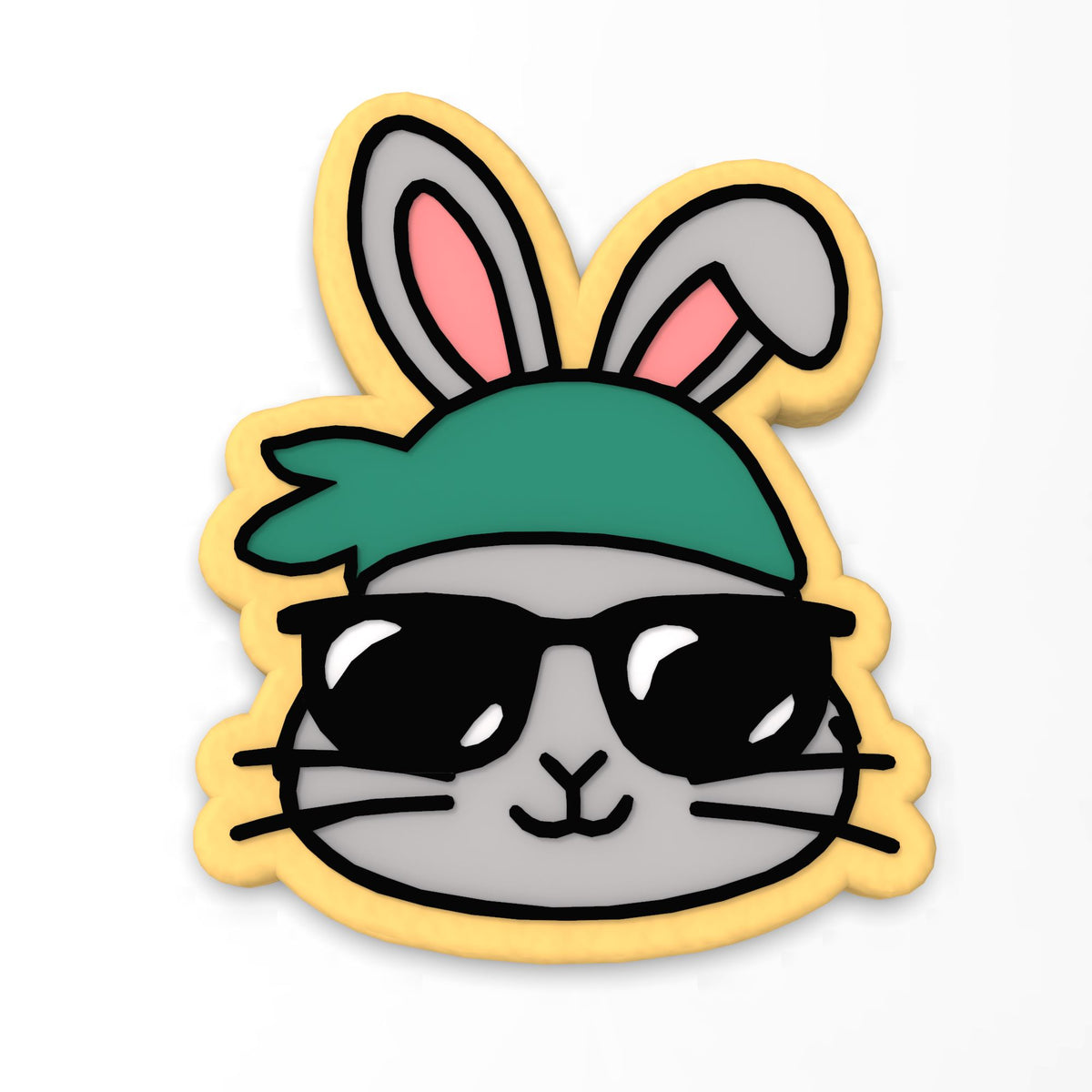 Rapper Rabbit Cookie Cutter | Stamp | Stencil #1