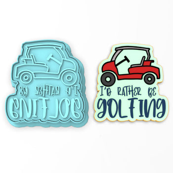 Rather Be Golfing Cookie Cutter | Stamp | Stencil #1