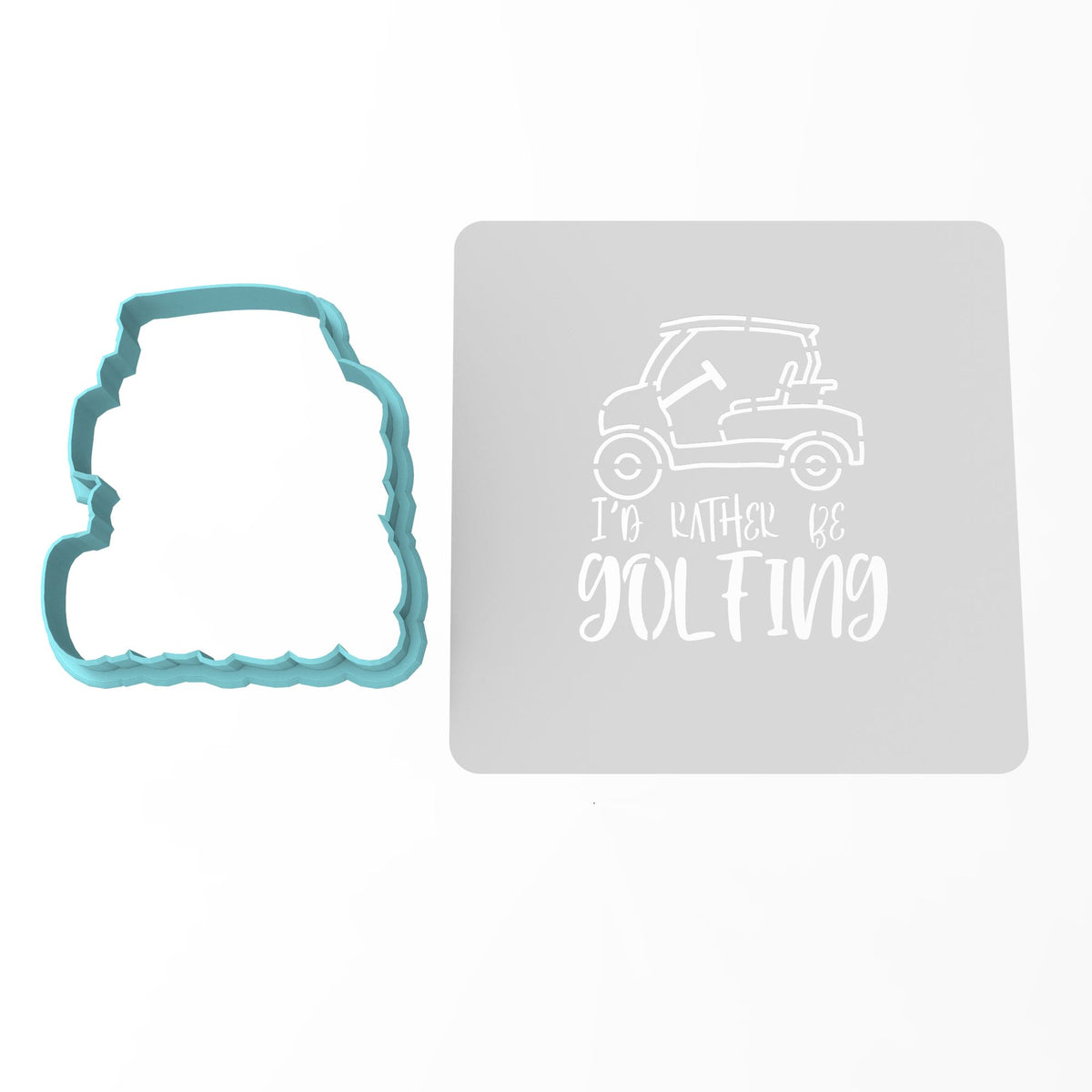 Rather Be Golfing Cookie Cutter | Stamp | Stencil #1