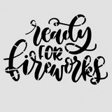 Ready for Fireworks Cookie Cutter | Stamp | Stencil #1