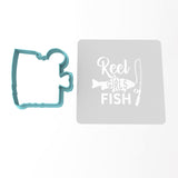 Reel Girls Fish Cookie Cutter | Stamp | Stencil #1