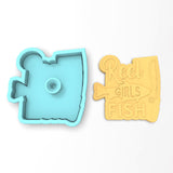Reel Girls Fish Cookie Cutter | Stamp | Stencil #1