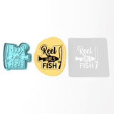 Reel Girls Fish Cookie Cutter | Stamp | Stencil #1
