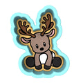 Reindeer Body Cookie Cutter | Stamp | Stencil #1